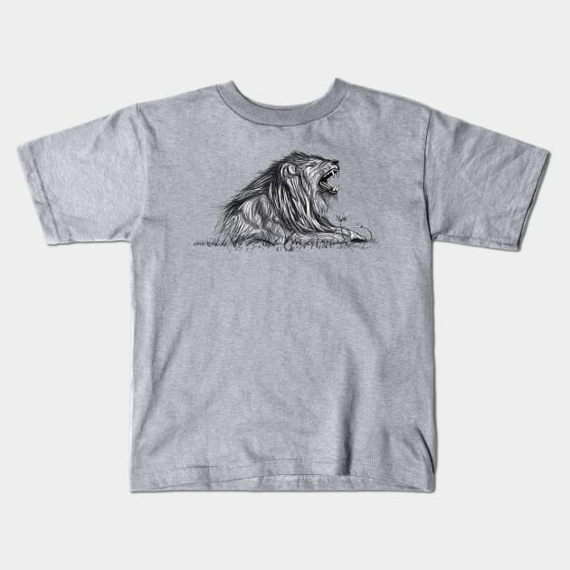 Lion Kids T-Shirt by Aniket Patel